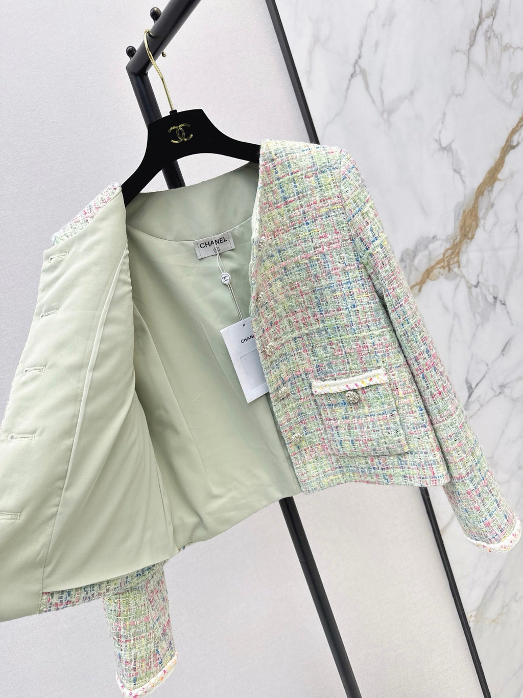 Chanel/26Latest Autumn/Winter Cropped Woven Jacket