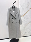 Max Mara/26Latest Minimalist Double-Faced Wool Coat for Autumn/Winter