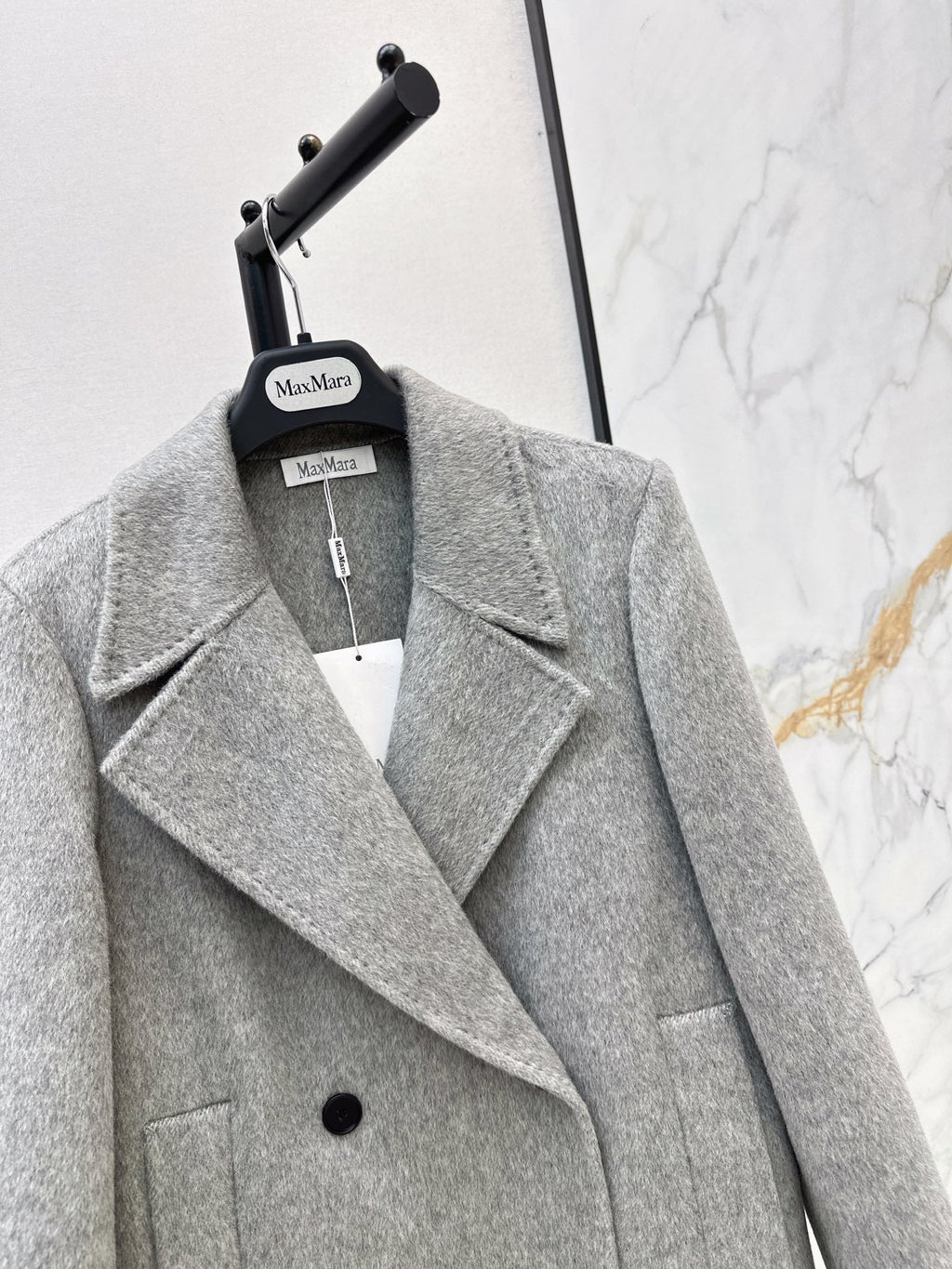 Max Mara/26Latest Minimalist Double-Faced Wool Coat for Autumn/Winter