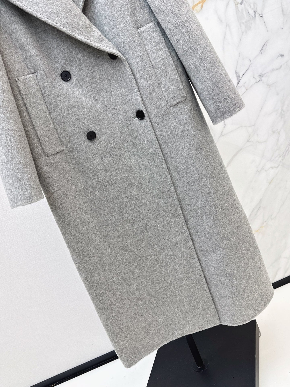 Max Mara/26Latest Minimalist Double-Faced Wool Coat for Autumn/Winter