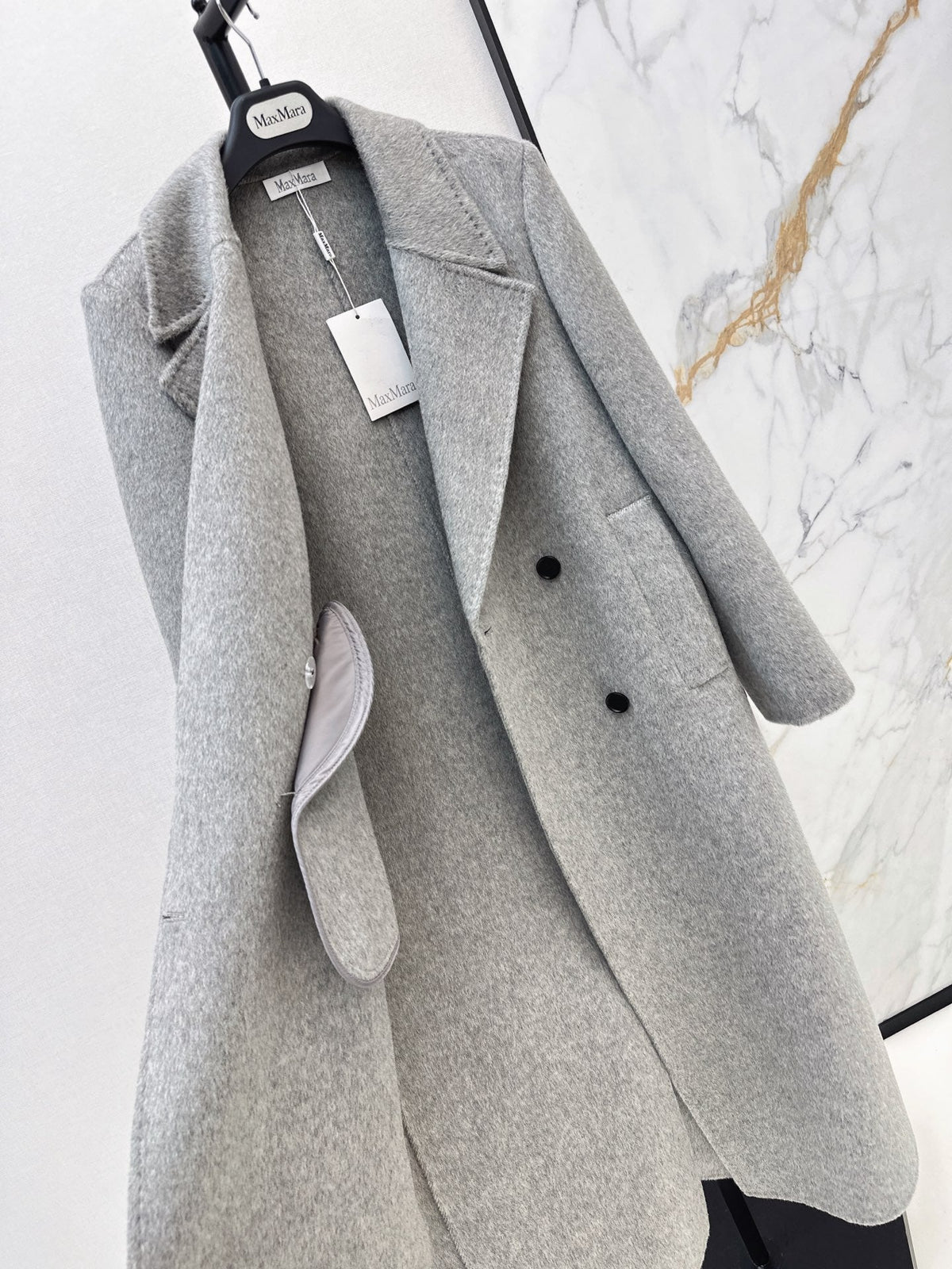 Max Mara/26Latest Minimalist Double-Faced Wool Coat for Autumn/Winter