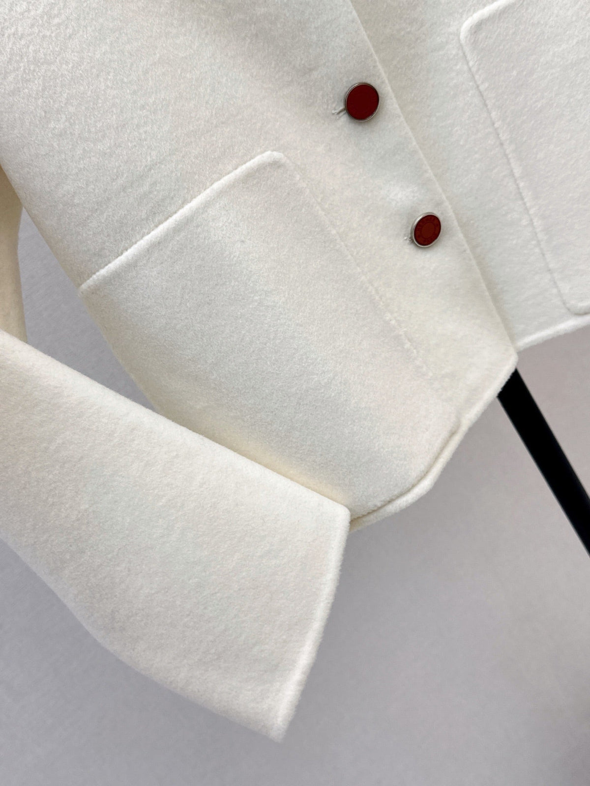 Hermes/26New Early Autumn Collared Wool Coat