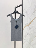 Prada/26New Early-Autumn Versatile Slim-Fit Knit Vest