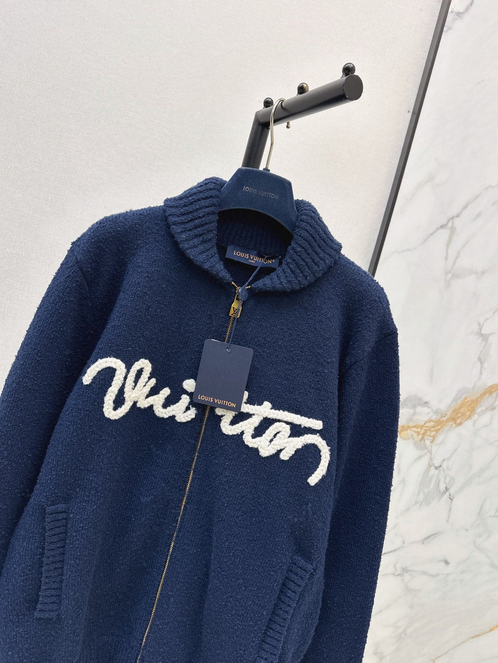 Louis Vuitton/26New Early Autumn Loose-Fit Collared Knit Cardigan