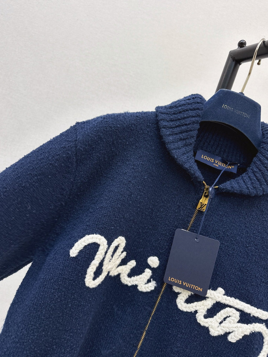 Louis Vuitton/26New Early Autumn Loose-Fit Collared Knit Cardigan