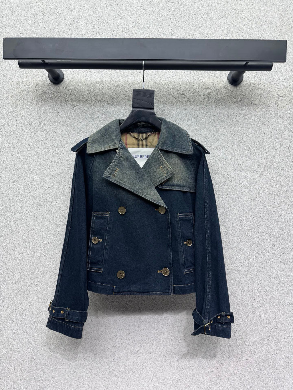 Burberry/26Latest Denim Trench Coat Style