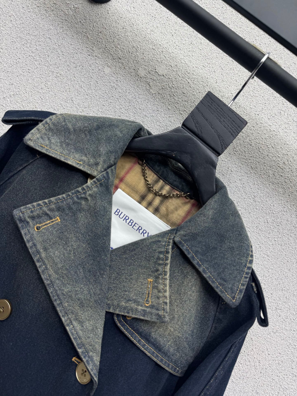 Burberry/26Latest Denim Trench Coat Style