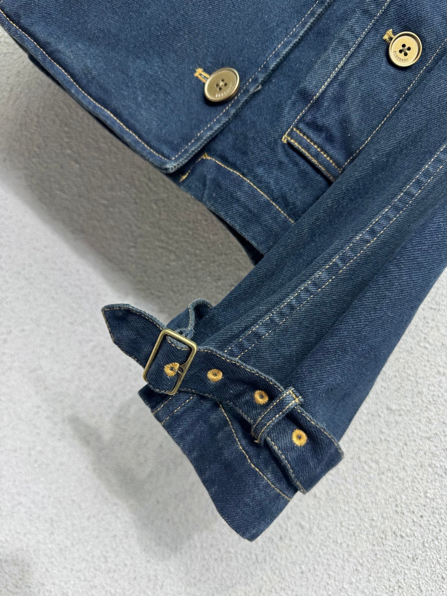 Burberry/26Latest Denim Trench Coat Style