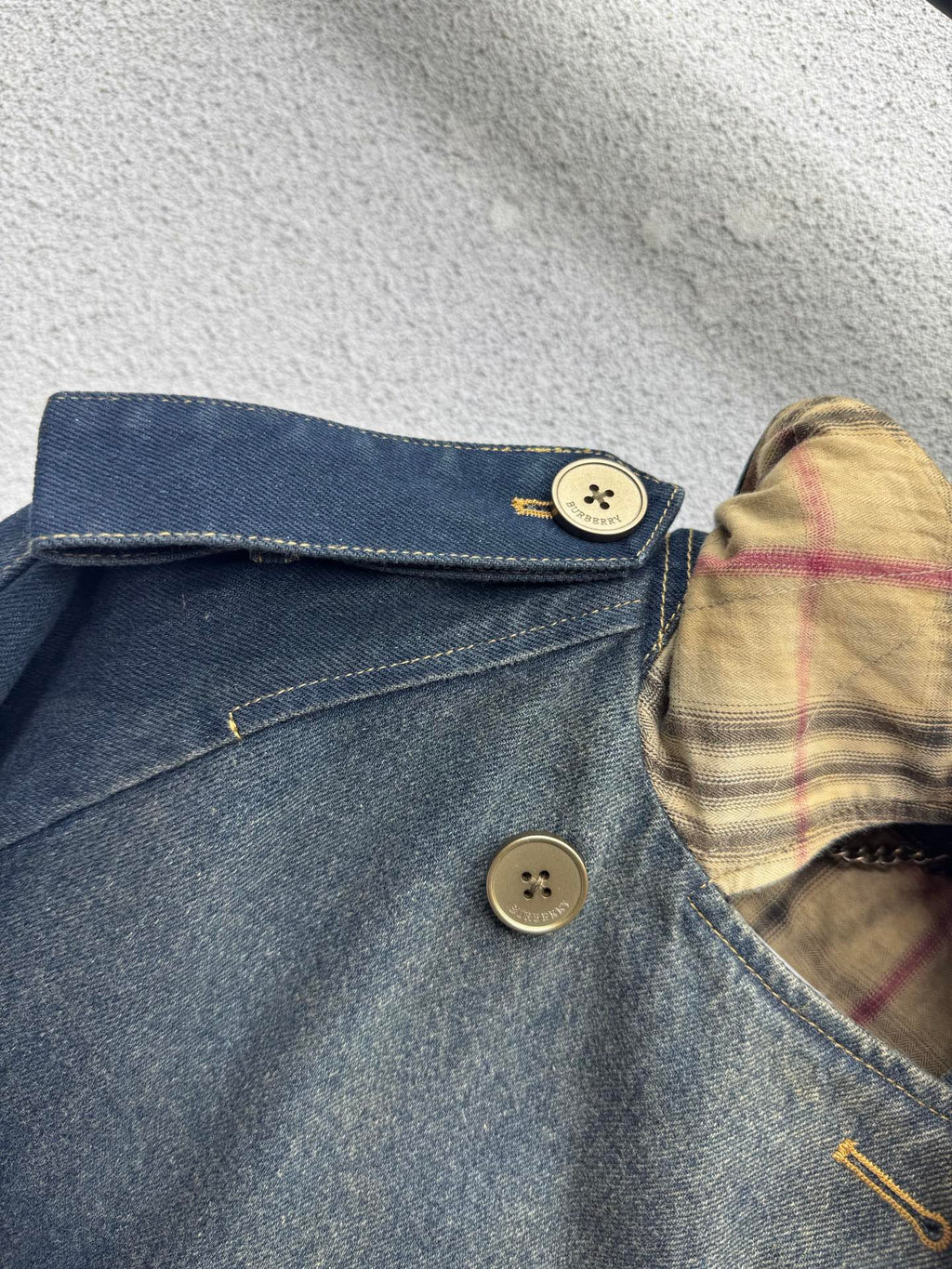 Burberry/26Latest Denim Trench Coat Style