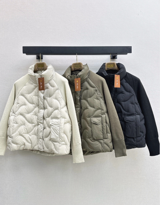 LORO PIANA/26Latest Autumn/Winter Knit-Panel Down Jacket