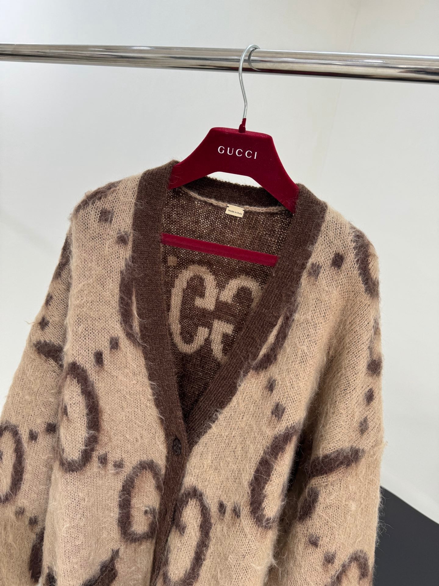 Mohair Double-Sided Cardigan