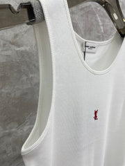 Red Embroidered Vest