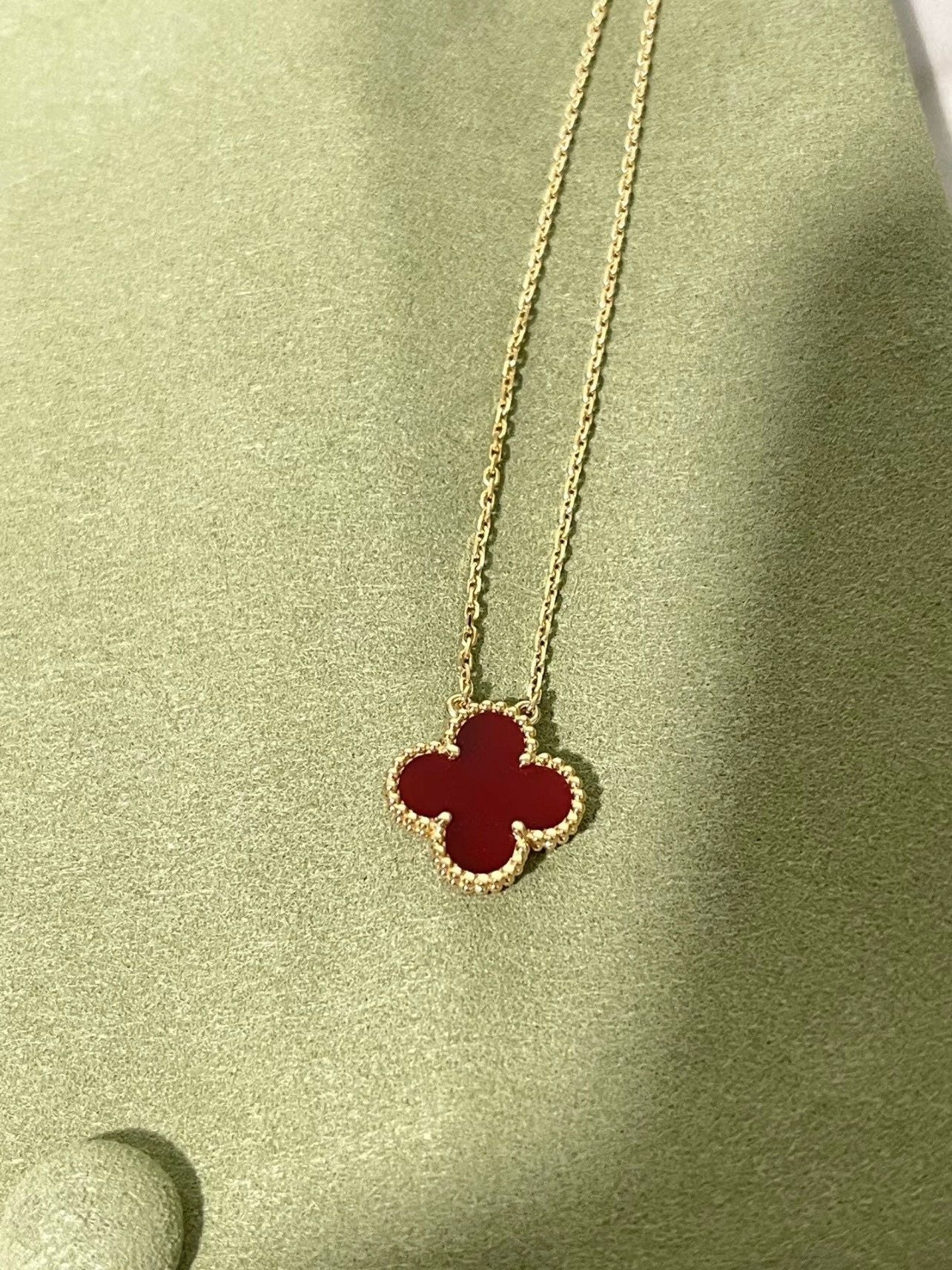 Red agate necklace