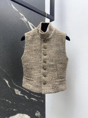High-end retro-style vest