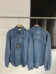 Embroidered Denim Shirt Jacket