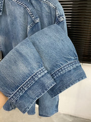 Embroidered Denim Shirt Jacket