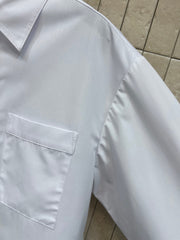 White cropped shirt
