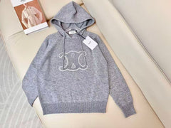 Hooded wool sweater
