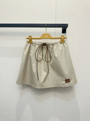 Hollow-out cotton-linen camisole