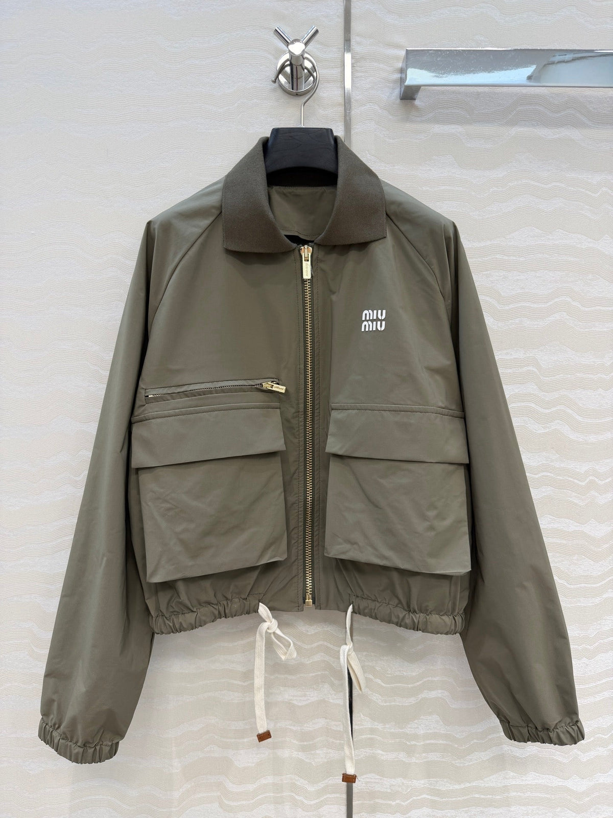 Dark green jacket and skirt set