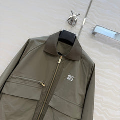 Dark green jacket and skirt set