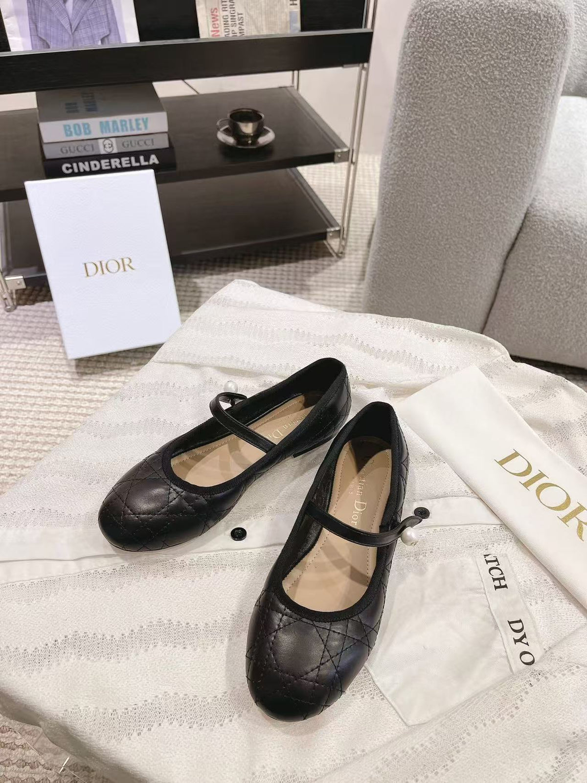 26FW New Pearl Quilted Ballet Flats 🩰