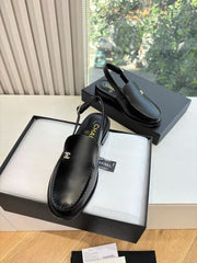 Rhinestone Loafer Sandals