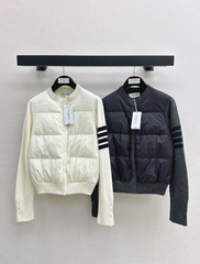 Thom Browne/26 Early Autumn Latest Short Down Jacket with Collar