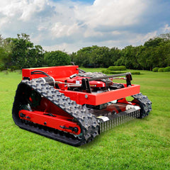 MS550J Remote Control Lawn Mower with Tracks – 21" Gasoline Mower, Adjustable Cutting Height, 45° Slope Climbing