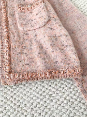 Floral Pink Rhinestone Hook and Loop Jacket