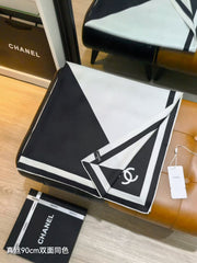 Square silk scarf