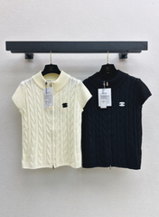 Chanel / 26 Early Autumn Latest Knit Short-Sleeve Cardigan