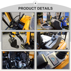 MS20 2-Tons Mini Excavator, Kubota Diesel Engine,Hydraulic Pilot Excavator With Thumb Clip For Sale