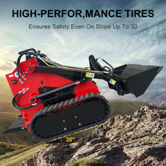 MS380 23 HP, 800 kg Stand-On Mini Skid Steer Loader for Sale