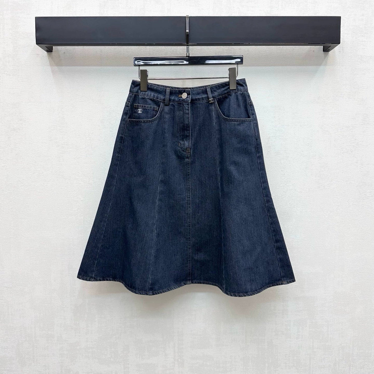 Chanel/26ssNew Embroidered Denim Mermaid Skirt