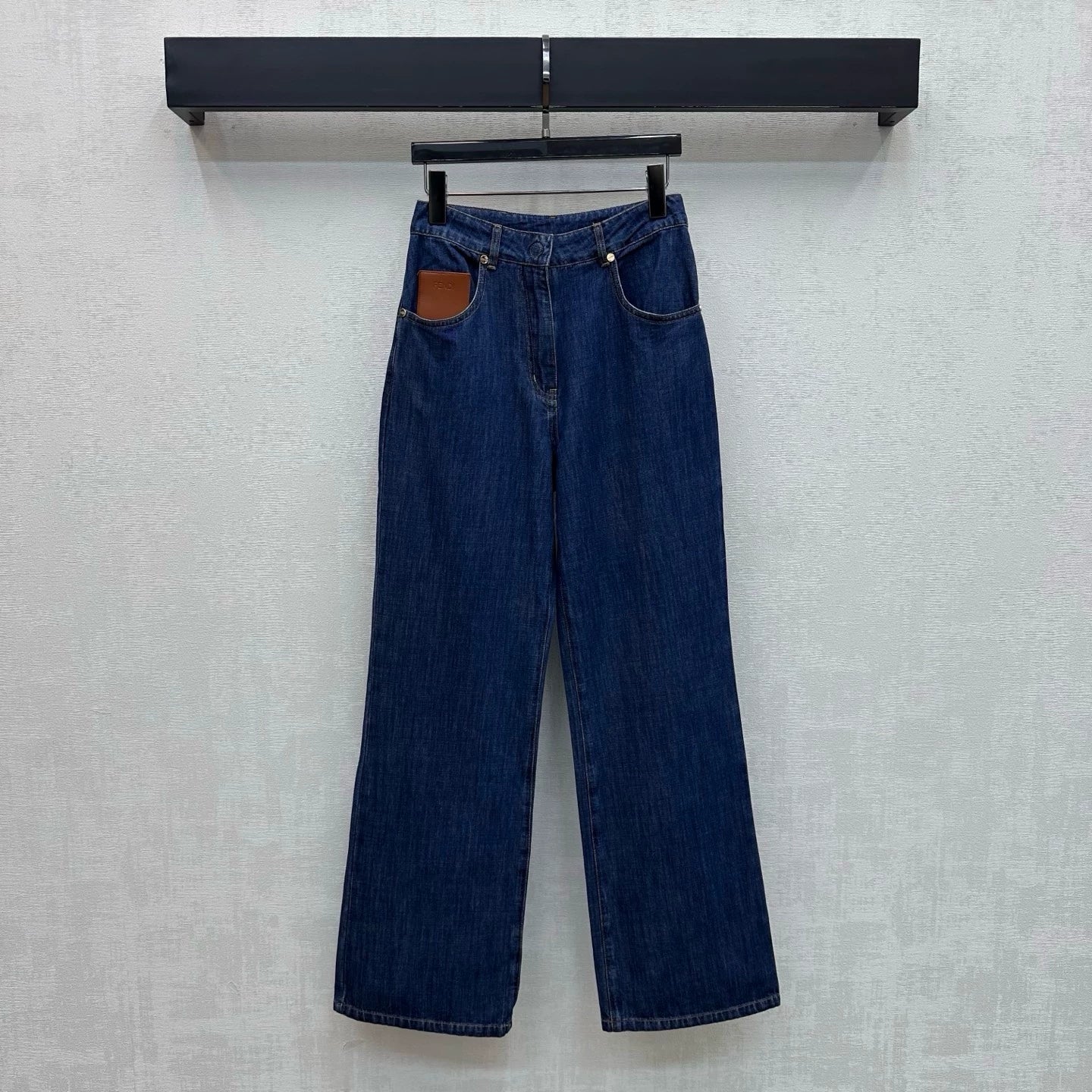 Fendi/26New ArrivalPaneled Straight-Leg Denim Trousers