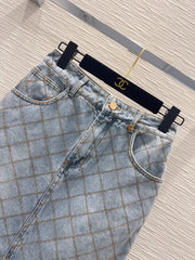 Chanel/26ss new denim mini skirt