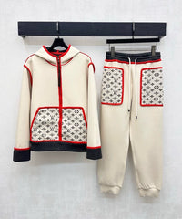 Louis Vuitton / '26 New Collection: Hooded Jacquard Jacket & Trousers Set