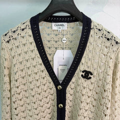 Chanel/26 Early Autumn New V-Neck Sleeveless Knit Cardigan