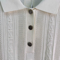 Hermès / 26 Early Fall New Polo Collar Knit Top