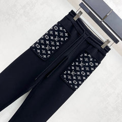 Louis Vuitton /26New Season Hooded Jacquard Jacket & Trousers Set