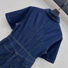 Fendi/26New ArrivalPaneled Denim Dress