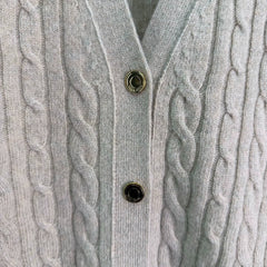 LORO PIANA/26 Early Autumn New Cable Knit Cardigan