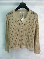 Brunello Cucinelli/26 New V-Neck Knit Top