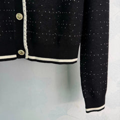 Chanel / 26 Early Fall Color-Block Knit Cardigan