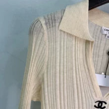 Chanel  /26 Early Autumn New Lapel Knit Long Sleeve Sweater