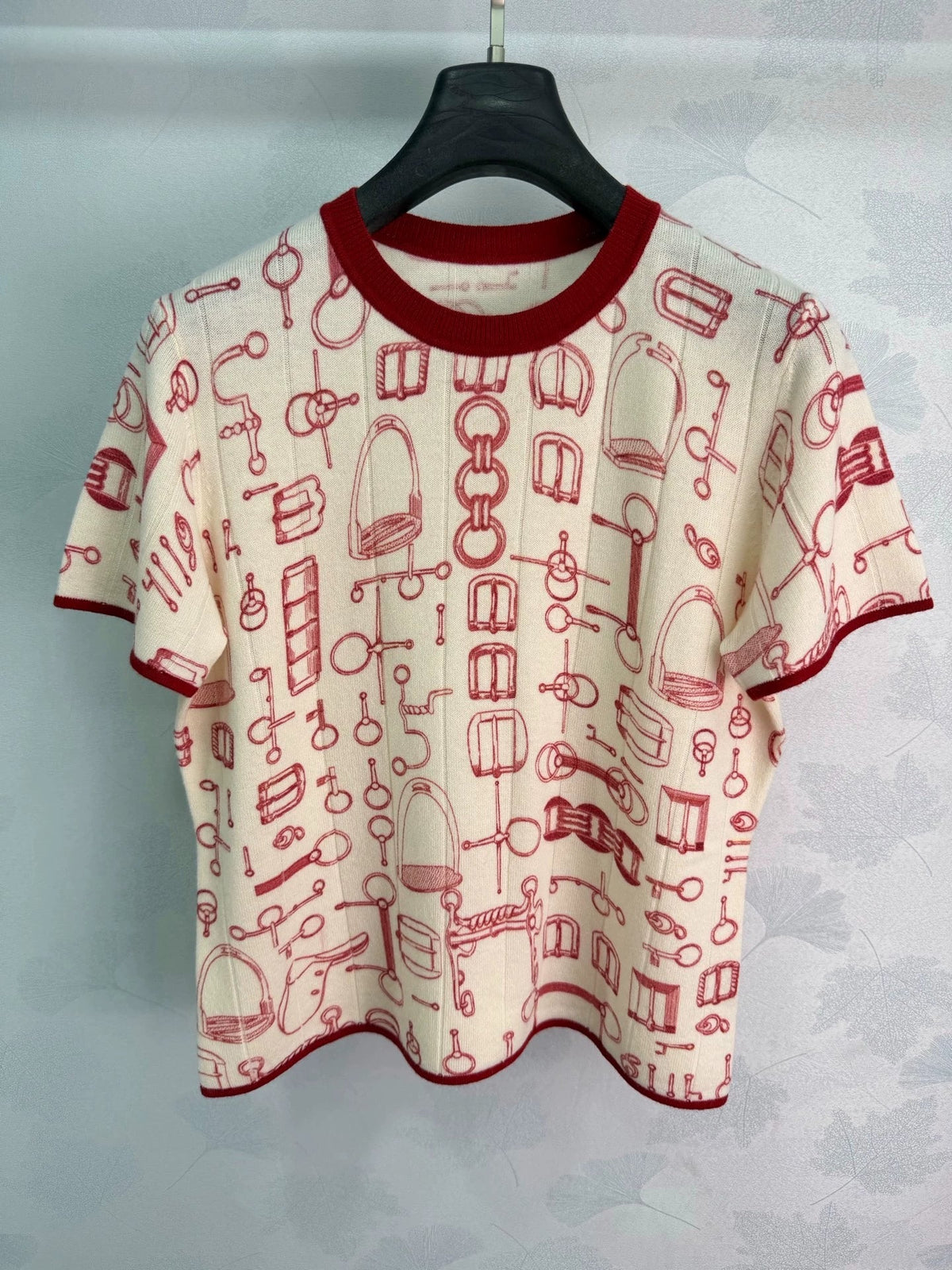 Hermès / 26 Early Autumn New Round Neck Knit Short Sleeve