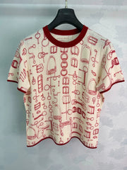 Hermès / 26 Early Autumn New Round Neck Knit Short Sleeve
