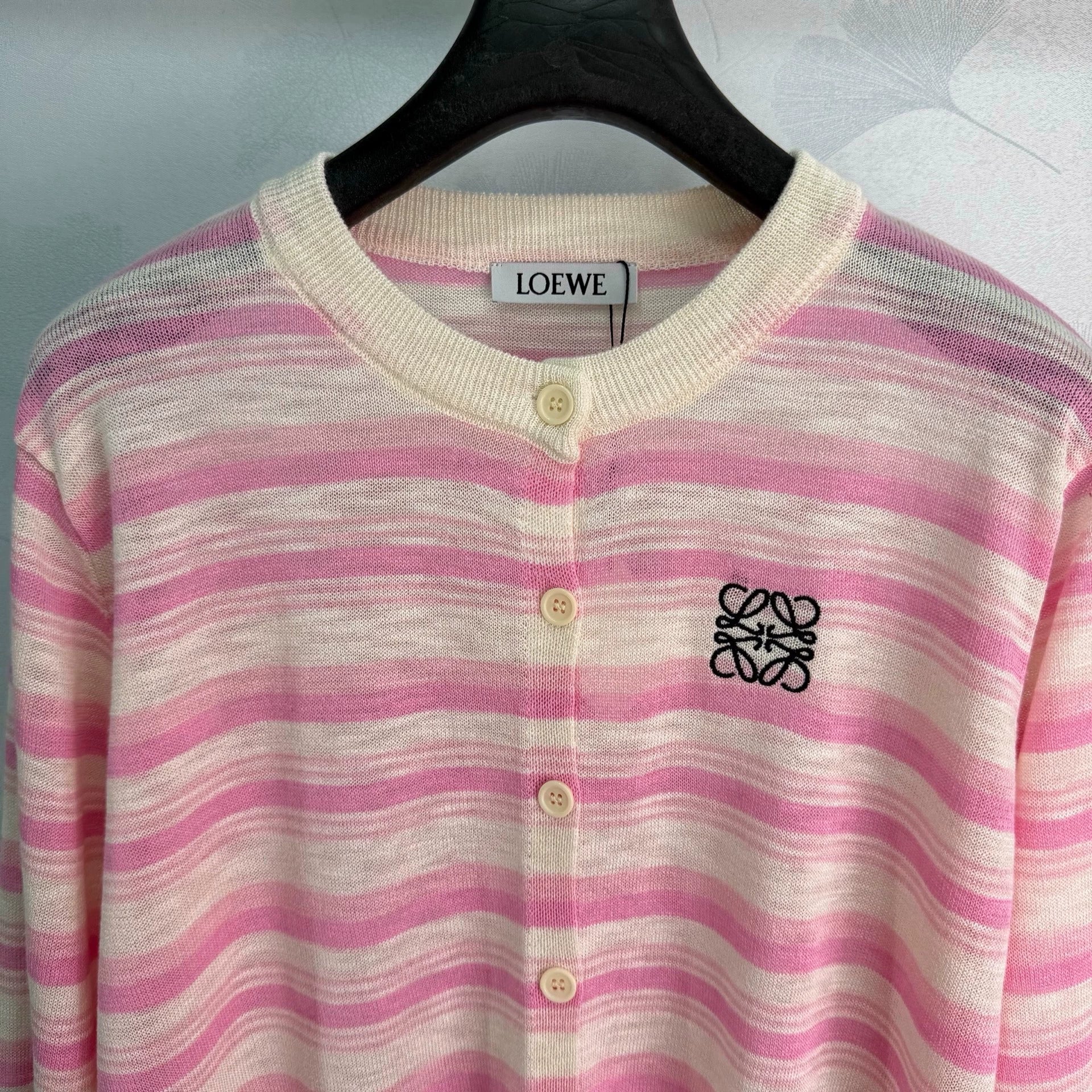 Loewe/26 Early Autumn New Striped Long-Sleeve Cardigan