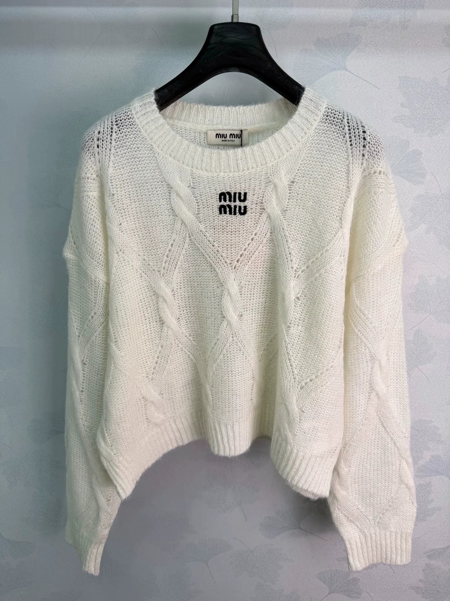 MiuMiu/26 Early Autumn New Patchwork Knit Sweater